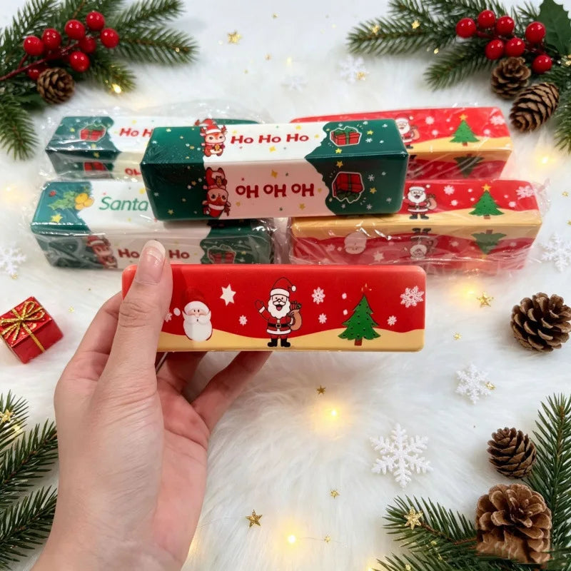 Christmas‑themed Simulated Butter Bar PU Slow‑Rebound Decor Crunchy Squishy Squishies Free Gift Stress Relief Party Favors